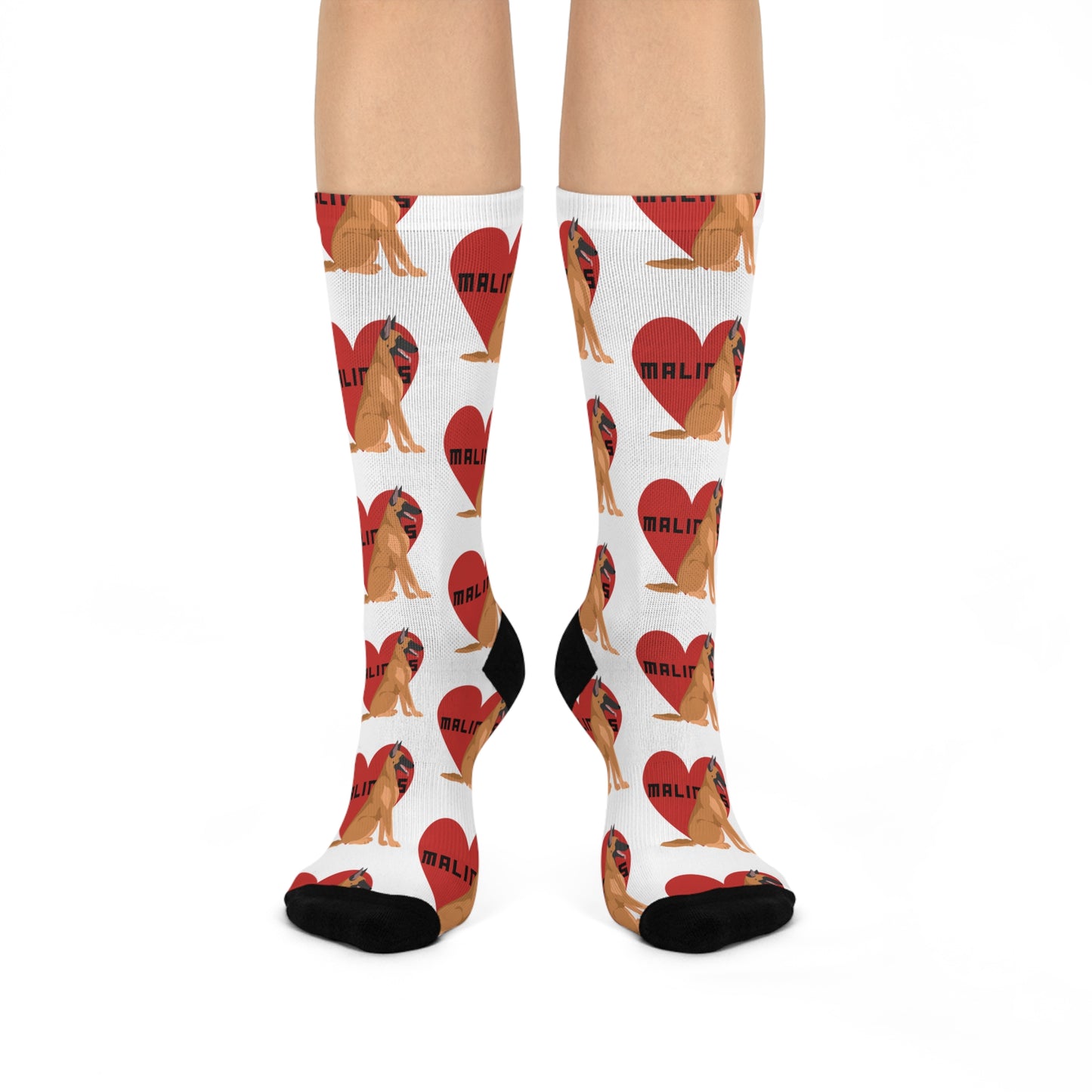 Malinois Love Cushioned Crew Socks