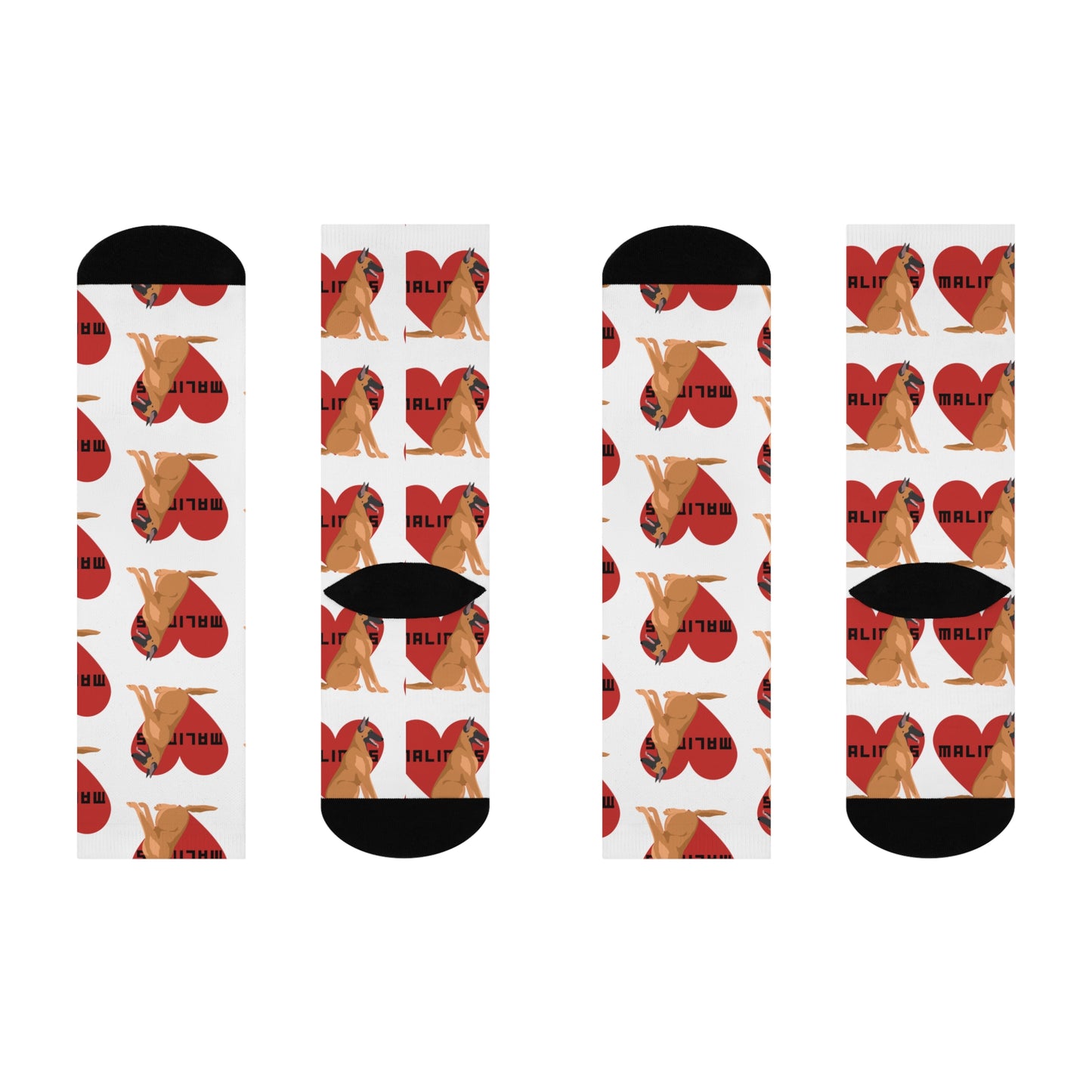 Malinois Love Cushioned Crew Socks