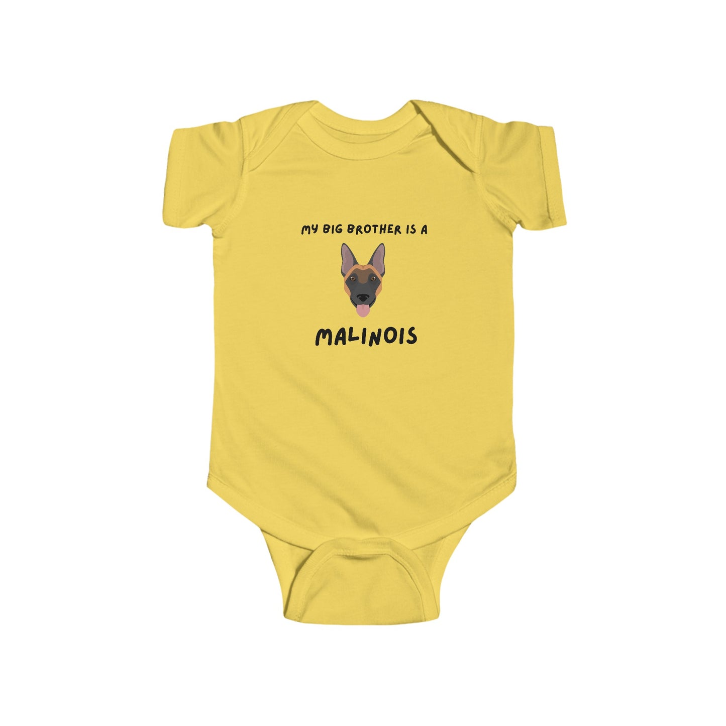 "My Big Brother is a Malinois" Bodysuit