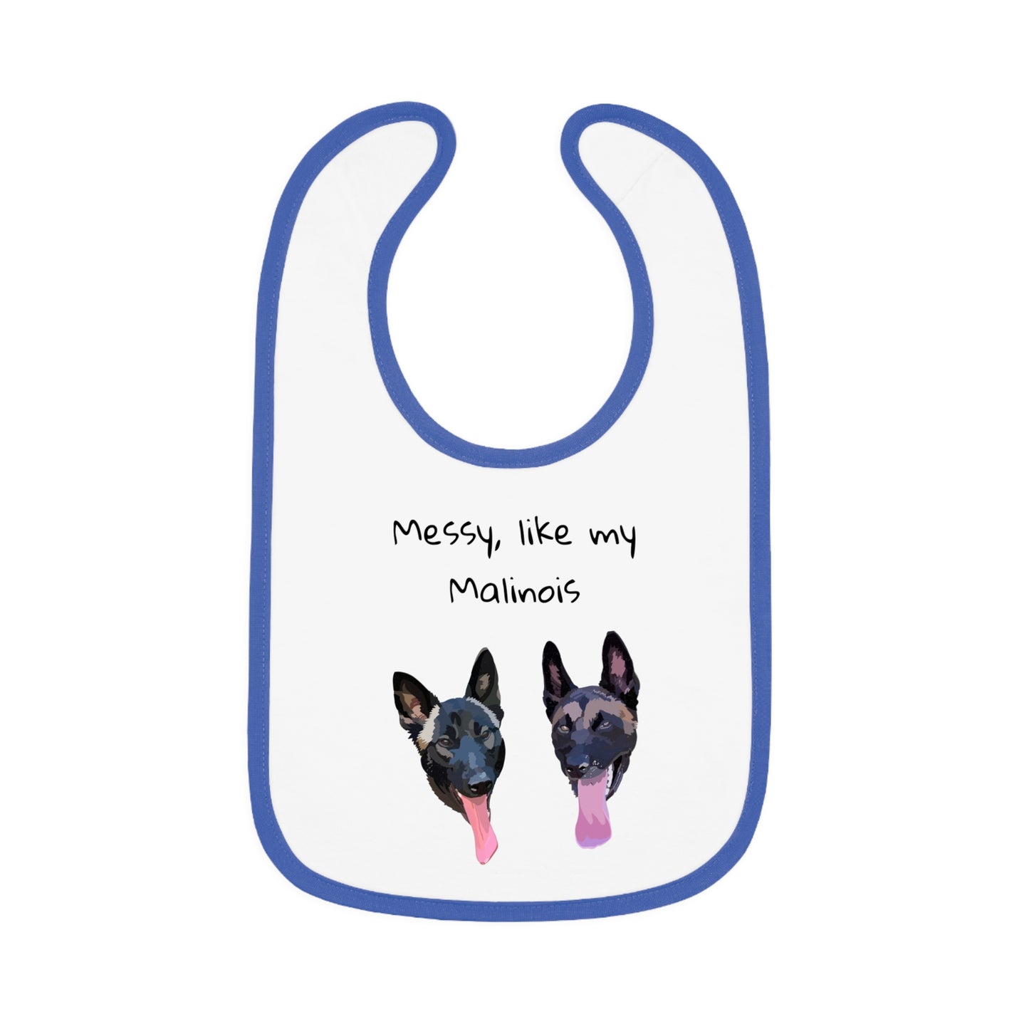 Baby Bib - Messy Malinois Design