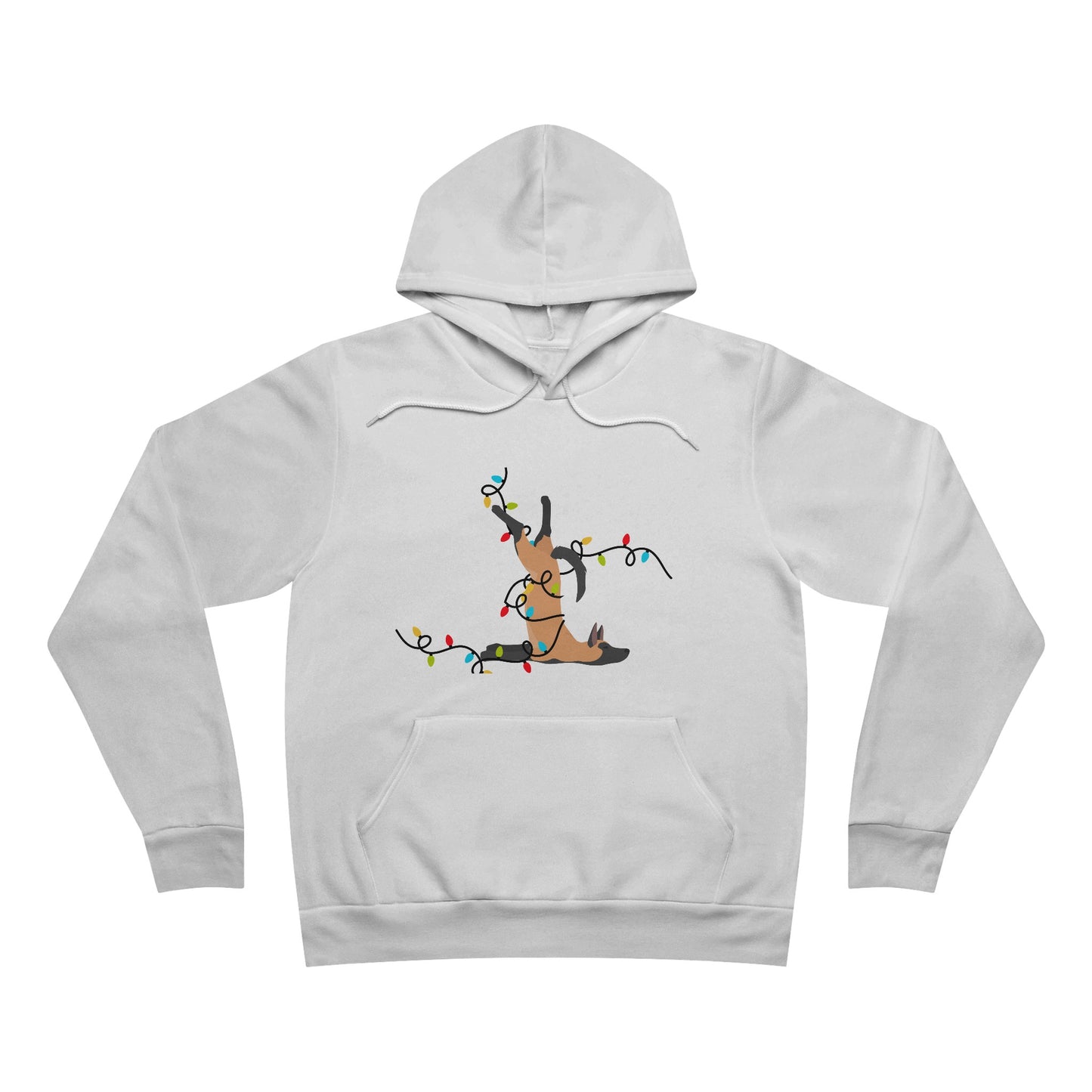 Christmas Derpy Belgian Malinois Hoodie