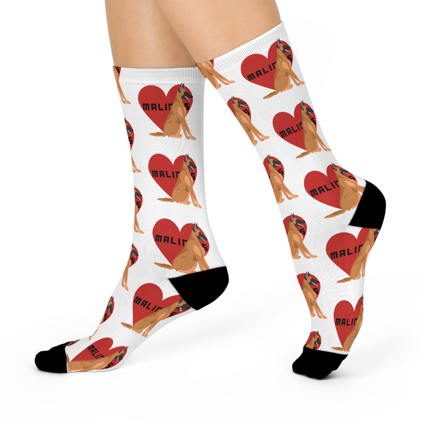 Malinois Love Cushioned Crew Socks