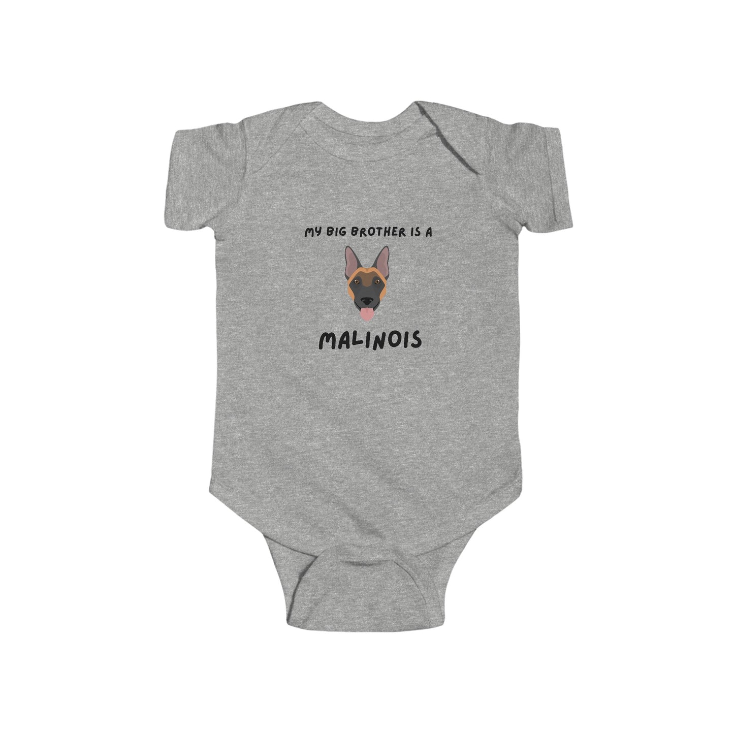 "My Big Brother is a Malinois" Bodysuit