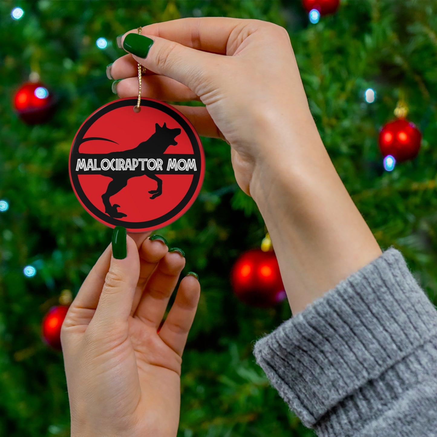 Malociraptor Mom Ornament