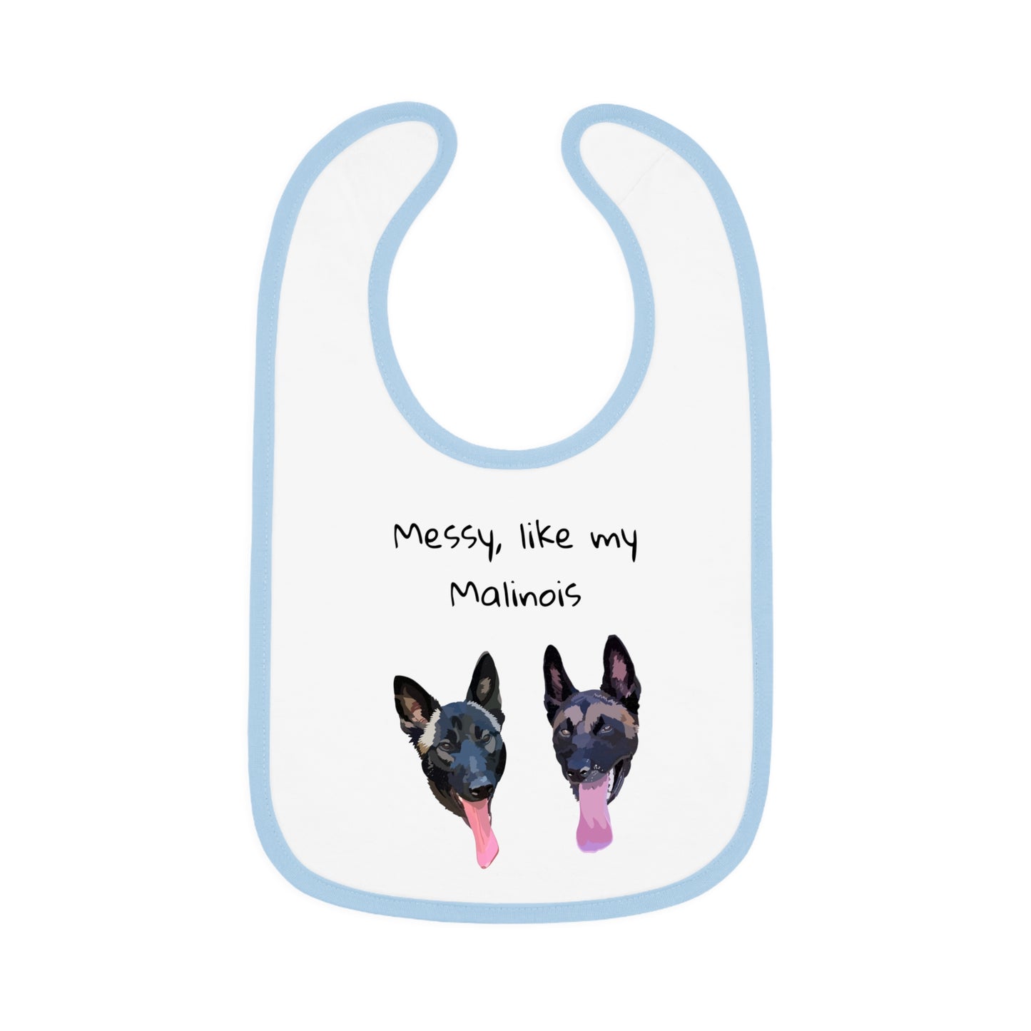 Baby Bib - Messy Malinois Design