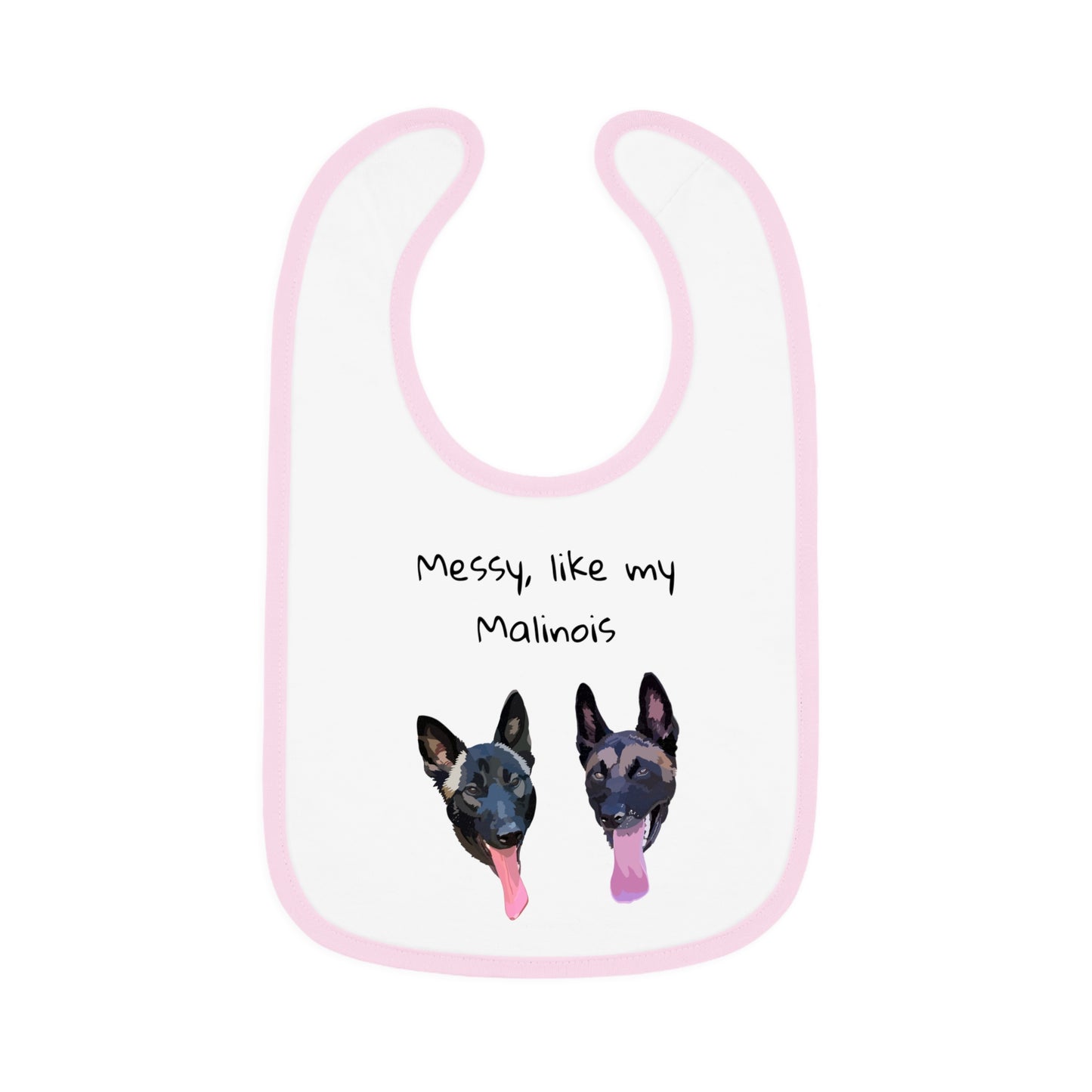 Baby Bib - Messy Malinois Design