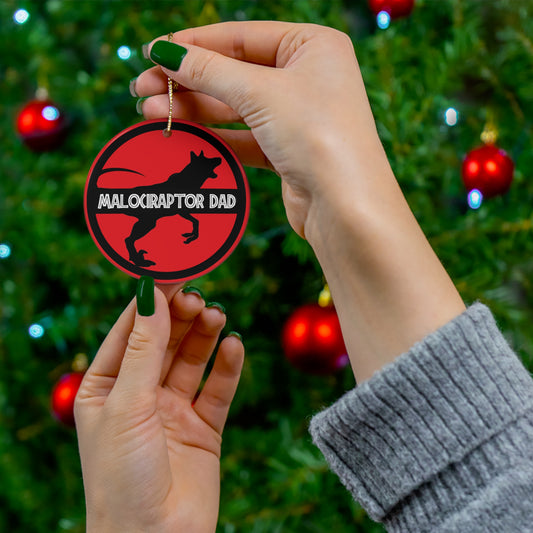 Malociraptor Dad Ornament